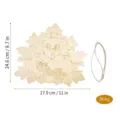 Unfinished wooden Thanksgiving turkey hanging sign DIY craft plaque with rope for door decor. - Give Thanks Turkey Style (J) / 1 Piece Pack