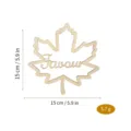 Holz Ahornblatt Tischdekoration Ornament Handwerk mit Favour Ausschnitt Design 15 cm - Ahornblatt-Favour Stil (G)