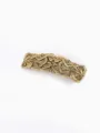 Barrette à cheveux rétro en alliage avec gravure vintage, élégant accessoire de mode. - Or antique