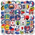 50stuks wereldreis land vlag stad badge stickers voor laptop en bagage diy decoratie - Wereldreis Thema / Verpakking van 50 stuks