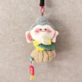 Yungang Grottoes Buddha plush pendant plush toy cute hanging ornament bag accessory detail view - Pumpkin Buddha [Lanyard + Peace and Joy]