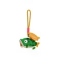 Green fish plush toy keychain, cute animal bag pendant for fishing lovers and gifts. - Largemouth Bass