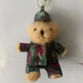 Camouflage police teddy bear plush toy keychain, cute uniform military bear pendant for bag decor. - 15cm Pendant / Pendant 5