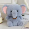 Cute blue plush elephant stuffed animal toy soft fluffy doll for kids home decor gift - 17cm / Elephant