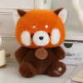 Cute red panda plush toy soft stuffed animal doll for home decor and kids gift nice companion. - 17cm / Raccoon