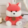 Cute red and white plush toy doll fluffy stuffed animal for home decor gift collection - 17cm / Fox