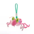Cute pink bug plush keychain, soft insect doll bag charm for backpack and keys ornament. - Orchid Cockroach