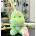 Cute green plush toy desktop companion hanging doll with lanyard soft fluffy plush gift - Dinosaur