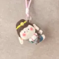Yungang Grottoes Buddha plush toy cute cartoon doll keychain pendant bag charm soft plush accessory - Flying Goddess Buddha [Nude]