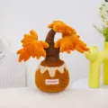 Potted plush toy creative autumn maple leaf doll cute desktop decoration ornament gift - Maple Tree Potted Plant