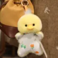 Cute plush yellow duck bag pendant cartoon animal doll keychain toy accessory for backpack - Yellow Duck