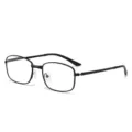 Lunettes de lecture anti-lumiere bleue a monture en metal noir classique legeres. - 1.00 Dioptrie / Noir