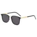 Lunettes de soleil polarisées élégantes pour hommes et femmes, protection UV monture métal. - Monture Dorée Verre Gris