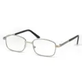 Lunettes de lecture en métal doré gros plan détail, verres clairs, monture légère. - 100 Degrés (Moins de 50 ans) / Or clair