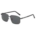 Lunettes de soleil polarisées pour hommes avec monture en métal et verres anti-UV. - Monture Gris Fusil Verres Gris Noir