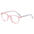 Lunettes Anti Lumiere Bleue Enfant Monture TR90 Rose Lunetterie Informatique - Monture Rose Transparente Branche Violette