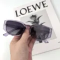 Lunettes de soleil polarisées vintage pour femmes avec verres dégradés et monture rétro. - Monture Violette Transparente Verre Dégradé Violet