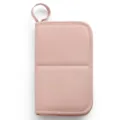 Roze opvouwbare reizen make-up borstel cosmetische tas draagbare opslag organizer etui - Roze