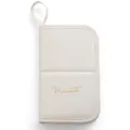 Reis make-up borstel opbergtas, draagbare opvouwbare cosmetische organizer voor tas. - Wit