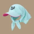 Koreanischer Sonnenschutzhut mit Nackenschutz Schal atmungsaktive Sommertag Baseballkappe - Verstellbar / Mintgrün