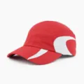 Unisex Schnelltrocknende Baseballkappe in Rot Weiß, atmungsaktive Sport Sonnenhut Outdoor Laufen. - Verstellbar / Rot