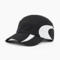Schwarz-weiße schnelltrocknende Baseballkappe, atmungsaktive Sportmütze für Outdoor. - Verstellbar / Schwarz