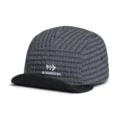 Amerikanischer Karomuster schnelltrocknender Kurzschaft 5-Panel Baseballcap, atmungsaktiv. - Verstellbar / Grau