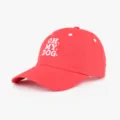 Rote schnelltrocknende Baseballkappe mit Stickerei, leichte atmungsaktive Sommermütze. - Verstellbar / Rot