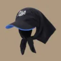Koreanische Sonnenschutz Baseballcap mit Nackenschutz atmungsaktiver Outdoor Sonnenhut Damen - Verstellbar / Schwarz
