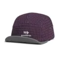 American grid quick dry 5 panel cap breathable sun protection sports baseball hat - Adjustable / Purple