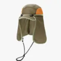 Outdoor Sonnenschutzhut mit Nackenschutz, schnelltrocknende Angel- und Wanderkappe für Sommer. - Armeekaffee