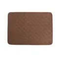 Braune Plüsch Haustier Pipi Matte, waschbar wiederverwendbar Hunde Urinmatte für Winter. - S (50*35cm) / Kaffee Kurzer Plüsch Urinmatte