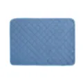 Blaue gesteppte Haustier-Urinalmatte, weicher kurzer Plüsch-Hundeurin-Pad, waschbar. - S (50*35cm) / Blau Kurzer Plüsch Urinmatte