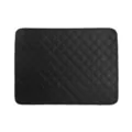 Schwarze gesteppte waschbare Haustier Pinkelmatte für Hunde, wiederverwendbare Matte. - S (50*35cm) / Schwarz Kurzer Plüsch Urinmatte