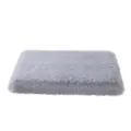 Grey plush pet bed mat, soft fluffy winter warm sleeping pad for dogs and cats, comfortable. - S 50x35x7cm / Light Gray