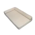 Beigefarbenes Haustier Hundebett mit Rand, bequeme Schaumstoff-Hundematratze, abnehmbar waschbar. - Länge 60cm * Breite 45cm * Höhe 15cm / Eisbohnen 7-Typ Waschbares Sofa - Beige