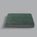 Dunkelgrüne Noppenfleece Haustiermatte, warmer Hunde Schlafplatz mit grauem Rand Variante. - S (49x34cm) / Grün