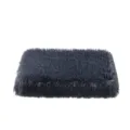 Dark grey plush pet mattress warm shaggy dog bed soft washable sleeping mat for cats and dogs - S 50x35x7cm / Dark Gray