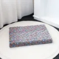 Weiche Haustiermatte mit buntem Pfotenmuster, bequemes Hundebett aus Fleece, warme Matte. - S 49*34CM / Kaffee Pfotenabdruck