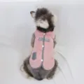 Gilet d'hiver en polaire pour animaux, vêtements chauds pour petits chiens et chats mignons. - XS / Rose