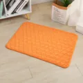 Oranger Flanell Haustier-Matte warmer Hundebett Pluesch Herzmuster Welpe Schlafmatte - 40cm*30cm / Orange
