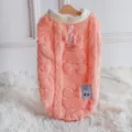Süße rosa Winter Fleece Haustier Weste für kleine Hunde mit D-Ring Leine für Teddy. - XS / Hellrosa