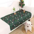Weihnachten Haustier Urin Matte Waschbar Wasserdicht Hund Pipi Pad Verdickt Wiederverwendbar - S (50x35cm) / Grüner Weihnachtsmann