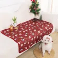 Weihnachten Haustier Urin Matte, wasserdichte Hunde Trainingsmatte mit niedlichen Motiven. - S (50x35cm) / Roter Weihnachtsmann