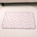 Waschbare dicke Haustier Pipiunterlage mit niedlichem Hunde und Wolkenmuster neu - S (50x35cm) / Regenbogen Welpe Druck