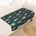 Green Dog Print Pet Urine Pad Reusable Waterproof Sofa Mat for Dogs and Cats 1pc - Green Dog