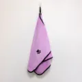 Asciugamano per animali in pile corallo asciugatura rapida assorbente coperta gatto cane zampa - Viola