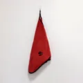 Asciugamano in pile corallo rosso per animali, rapida asciugatura assorbente cani. - Rosso