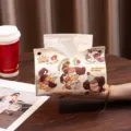 Cute cartoon puppy PU leather tissue box for home and car, creative desktop tissue holder. - Bread Dog