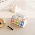Dopamine leather tissue box with cute colorful pompoms, stylish desktop and car napkin holder. - Soot Sprite